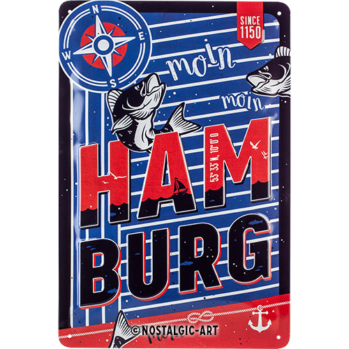 nostalgic-art-hamburg-moin-targa-in-metallo-20x30-cm-2 image 1