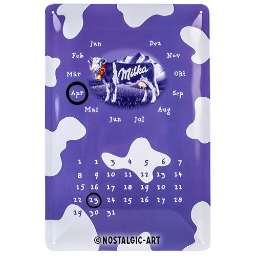 nostalgic-art-milka-targa-in-metallo-20x30-cm-gofferata image 1