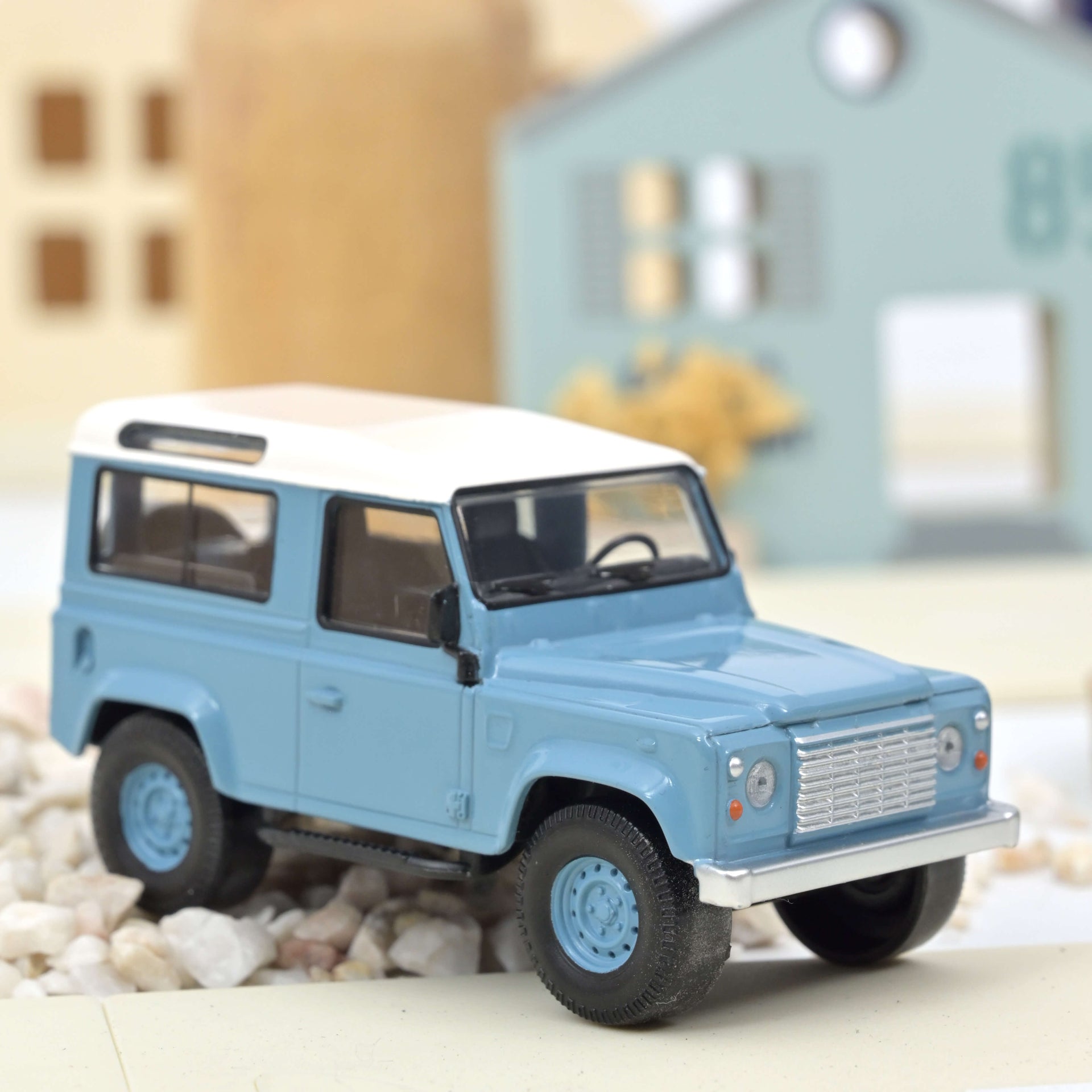 norev-land-rover-defender-1995-blu-bianco-1-43-modellino-jet-car image 1
