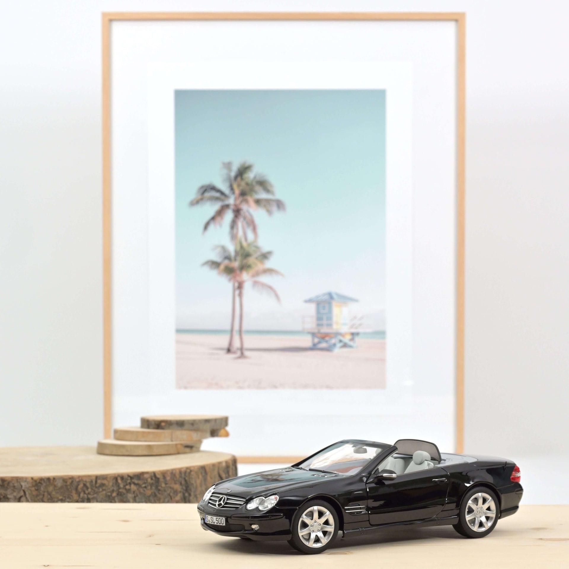 norev-mercedes-benz-sl-500-2003-black-modellino-auto-1-18 image 1