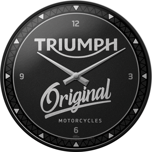 nostalgic-art-triumph-original-orologio-da-parete-31-cm-in-metallo image 1
