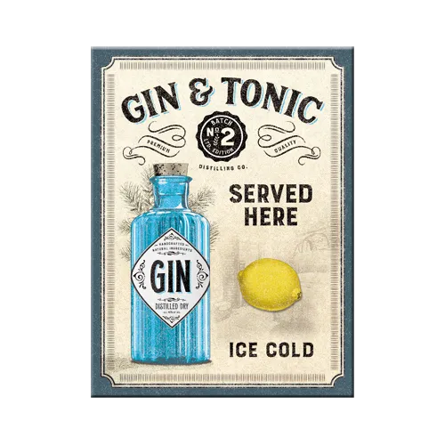 nostalgic-art-gin-tonic-served-here-magnete-frigo-6x8-cm image 1