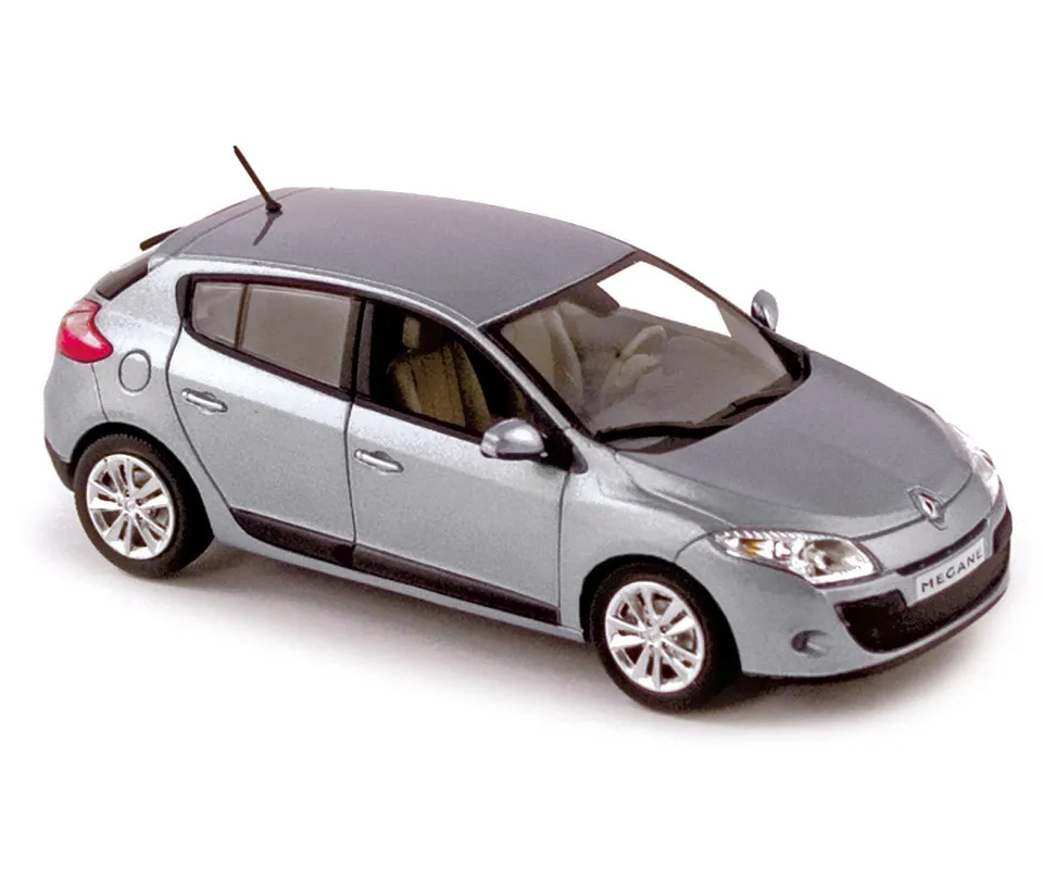 norev-renault-megane-berlina-2009-grigio-platino-1-43-modellino-auto image 1