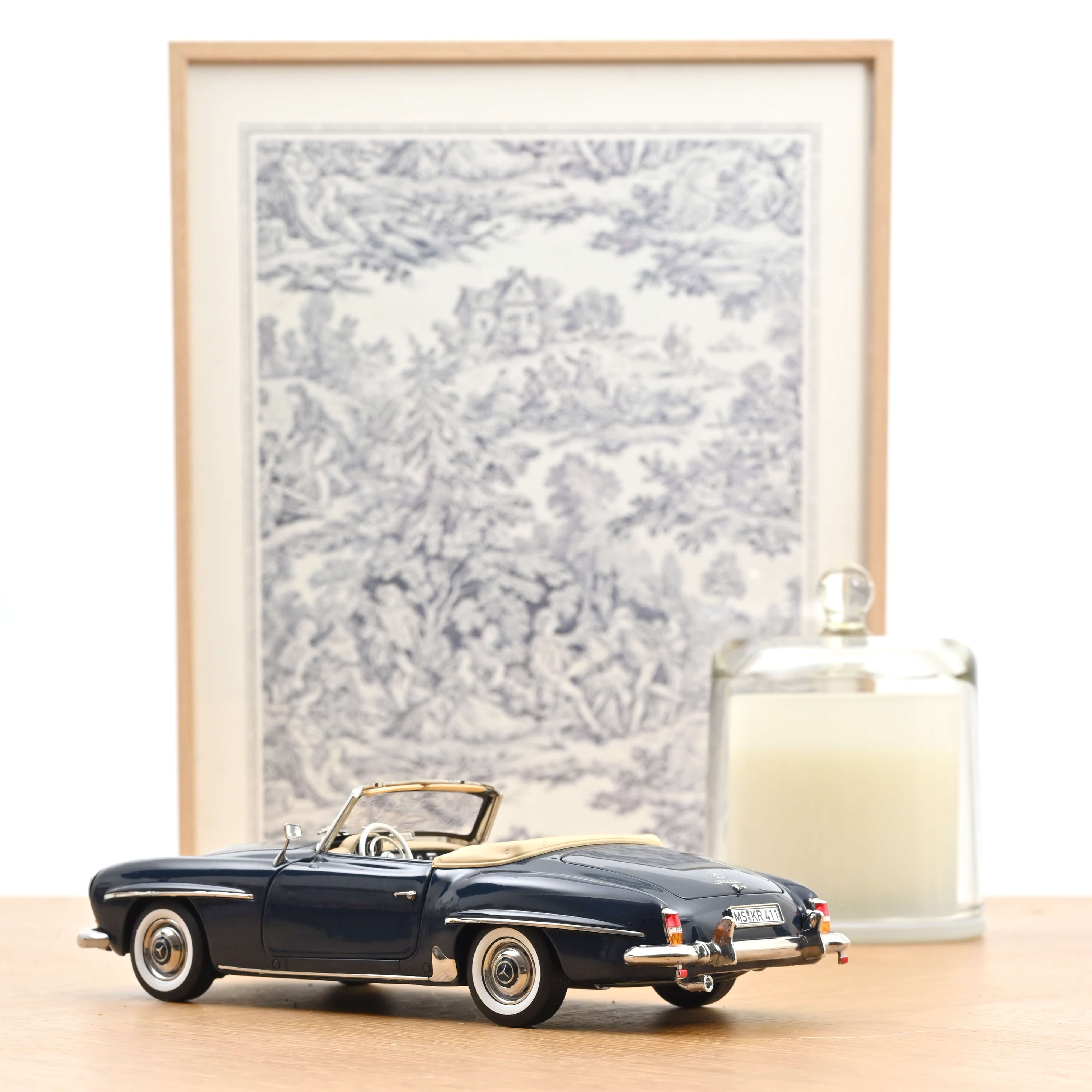 norev-mercedes-benz-190-sl-1957-modellino-auto-1-18-blu-medio image 4