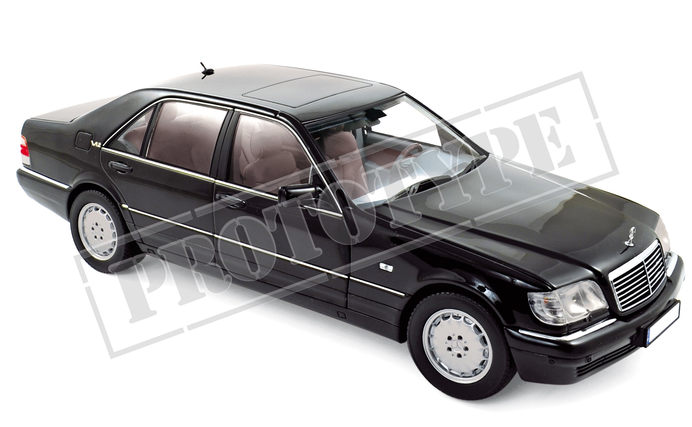 norev-mercedes-benz-s600-1997-modellino-auto-1-18-noir image 1