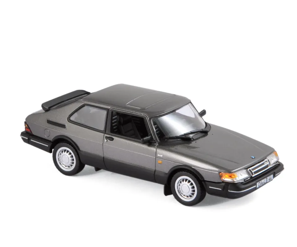 norev-saab-900-turbo-16-coup-1991-modellino-1-43-grigio-metallizzato image 1