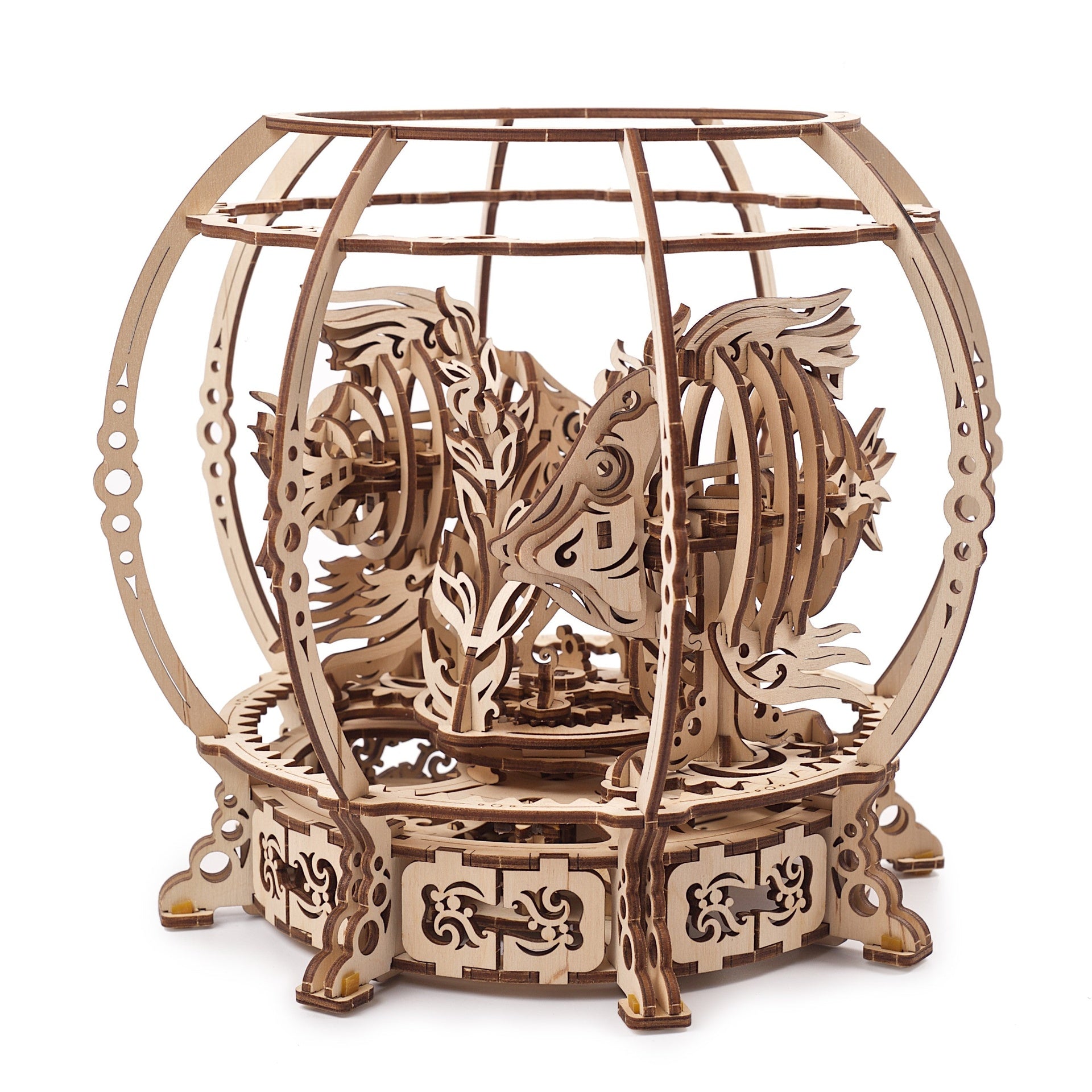 ugears-mechanical-aquarium-acquario-meccanico-in-legno-da-costruire image 1