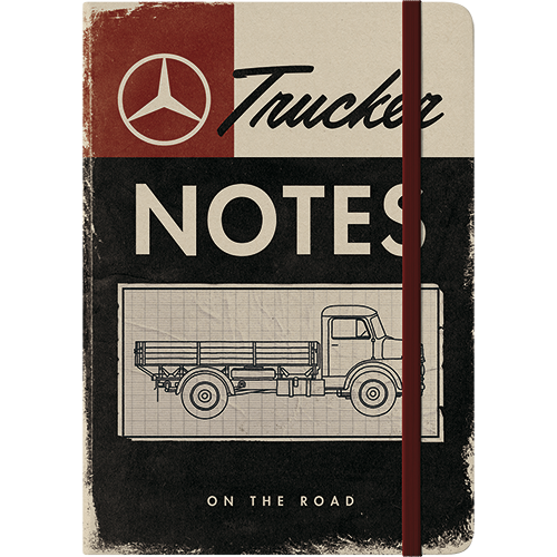 nostalgic-art-daimler-truck-trucker-notes-taccuino-a5-15-x-20-cm-128-pagine image 1