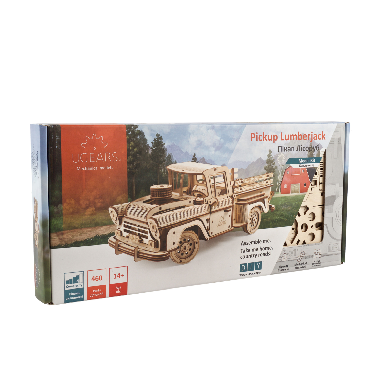 ugears-pickup-lumberjack-modello-in-legno-da-costruire-camioncino image 5