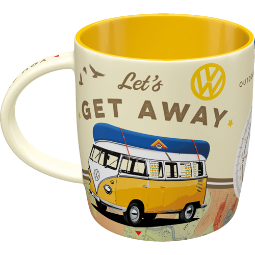 nostalgic-art-volkswagen-vw-bulli-let-s-get-away-tazza-in-ceramica-330-ml image 4