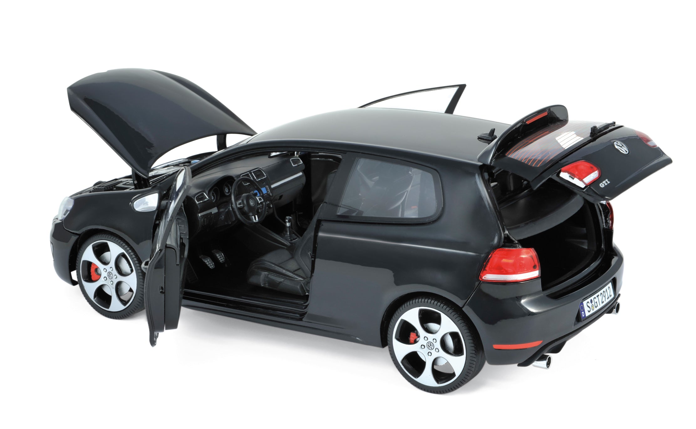 norev-vw-golf-gti-2009-modellino-auto-1-18-nero-2 image 2