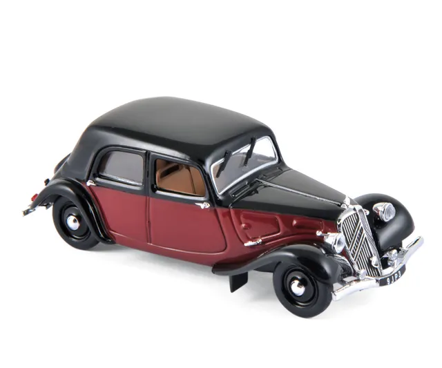norev-citro-n-11-l-g-re-coup-de-ville-1935-modellino-auto-1-43-rosso-scuro-e-ner image 1