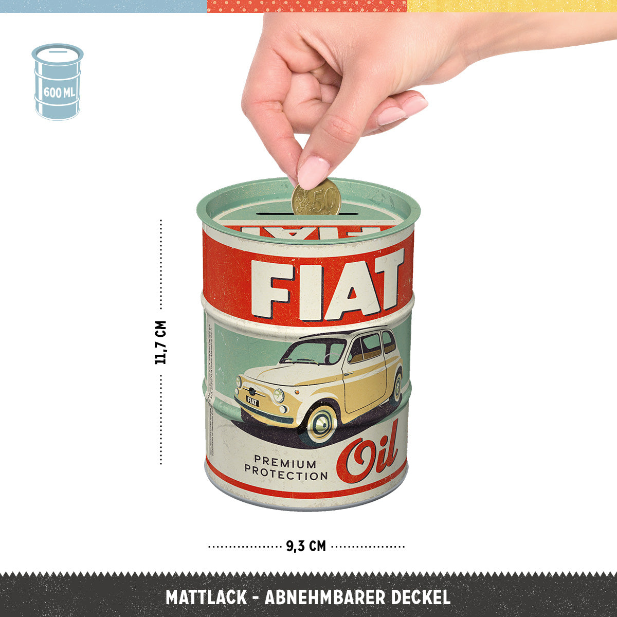 nostalgic-art-fiat-premium-protection-oil-salvadanaio-fusto-600-ml image 2