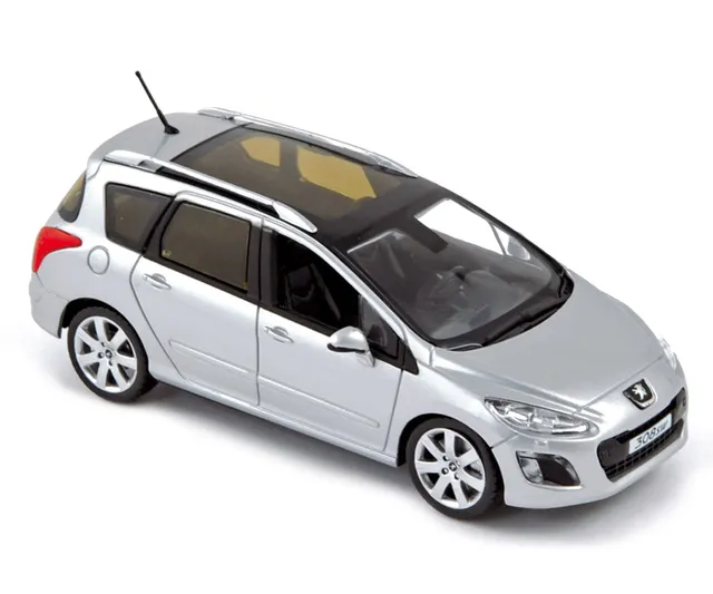 norev-peugeot-308-sw-2011-aluminium-silver-1-43-modellino-station-wagon image 1