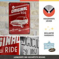 nostalgic-art-vw-golf-the-original-ride-targa-in-metallo-20x30-cm image 2