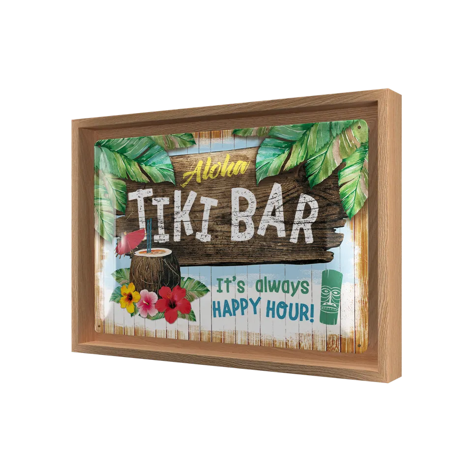 nostalgic-art-tiki-bar-cornice-n-frame-m-edition-24x33-5-cm image 1