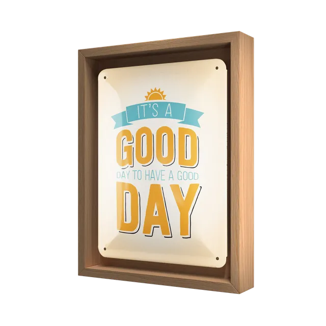 nostalgic-art-it-s-a-good-day-cornice-n-frame-s-edition-18-5x24-cm-rovere image 1