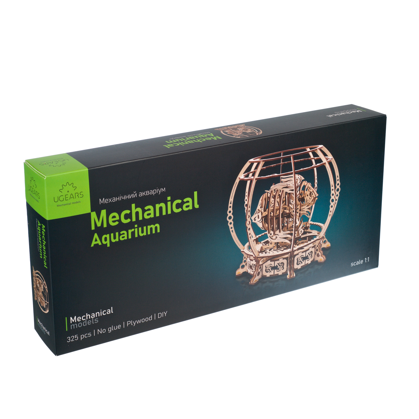 ugears-mechanical-aquarium-acquario-meccanico-in-legno-da-costruire image 5