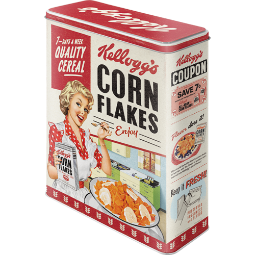 nostalgic-art-kellogg-s-corn-flakes-scatola-in-metallo-xl-4-litri-2 image 2
