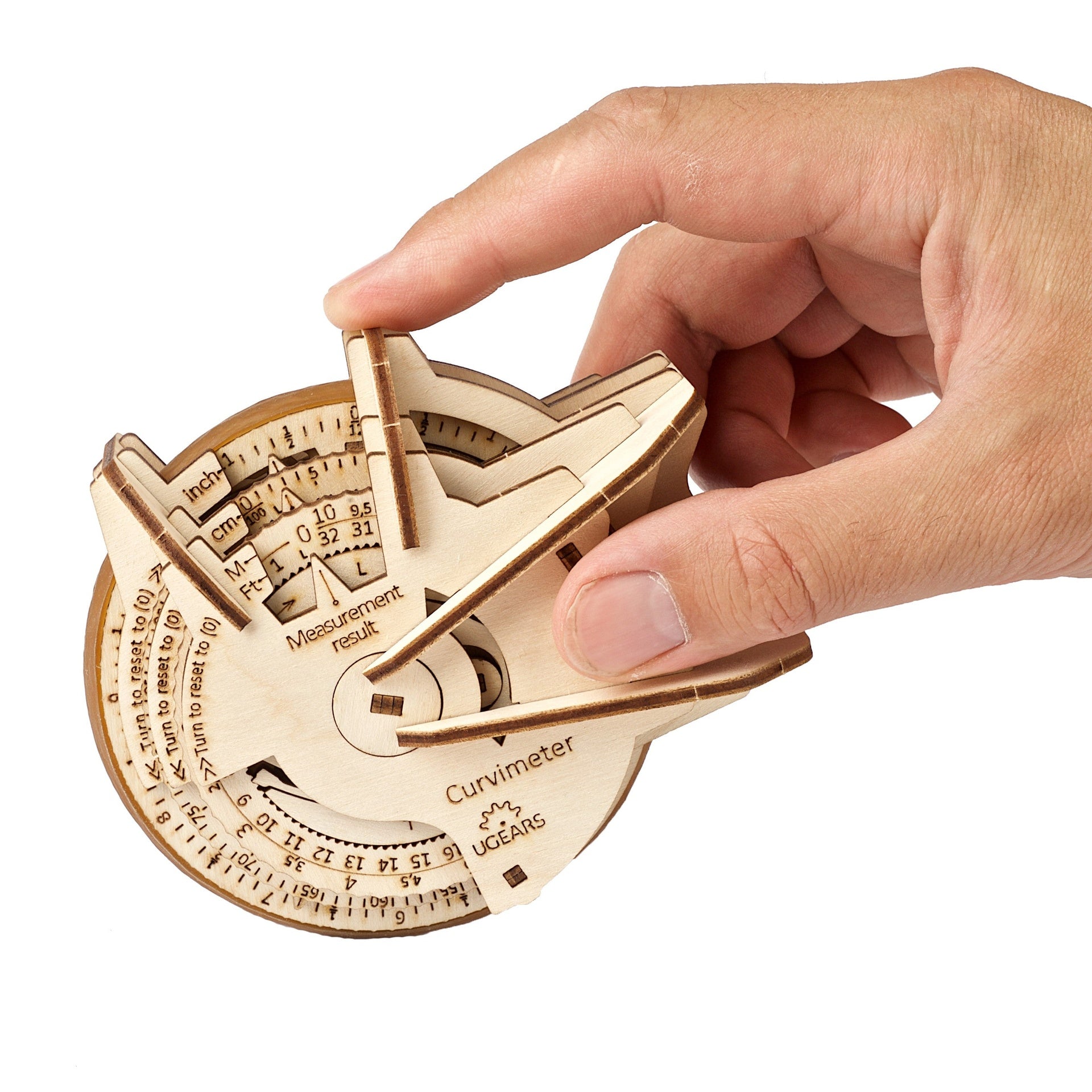 ugears-curvimeter-opisometro-meccanico-da-costruire image 4