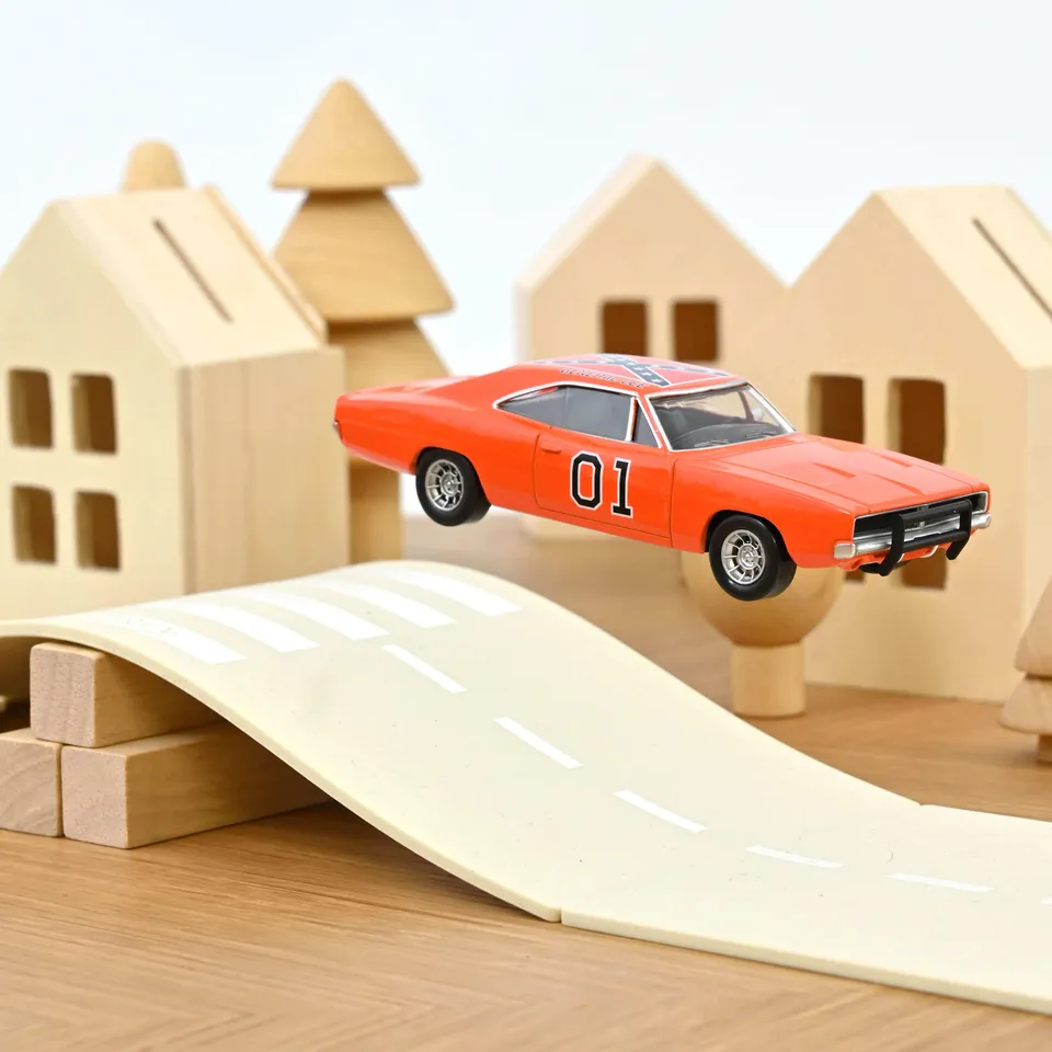norev-dodge-charger-1969-general-lee-jet-car-1-43-modellino-muscle-car-hazzard image 1