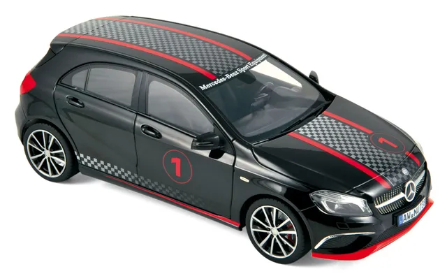 norev-mercedes-benz-classe-a-sport-equipment-2013-modellino-auto-1-18-nero-racin image 1