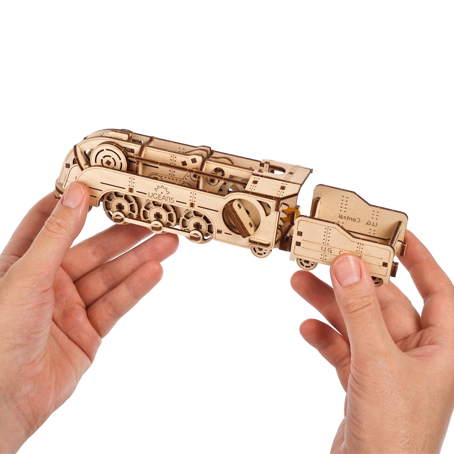 ugears-mini-locomotive-con-tender-trenino-meccanico-a-elastico-u-mini image 4