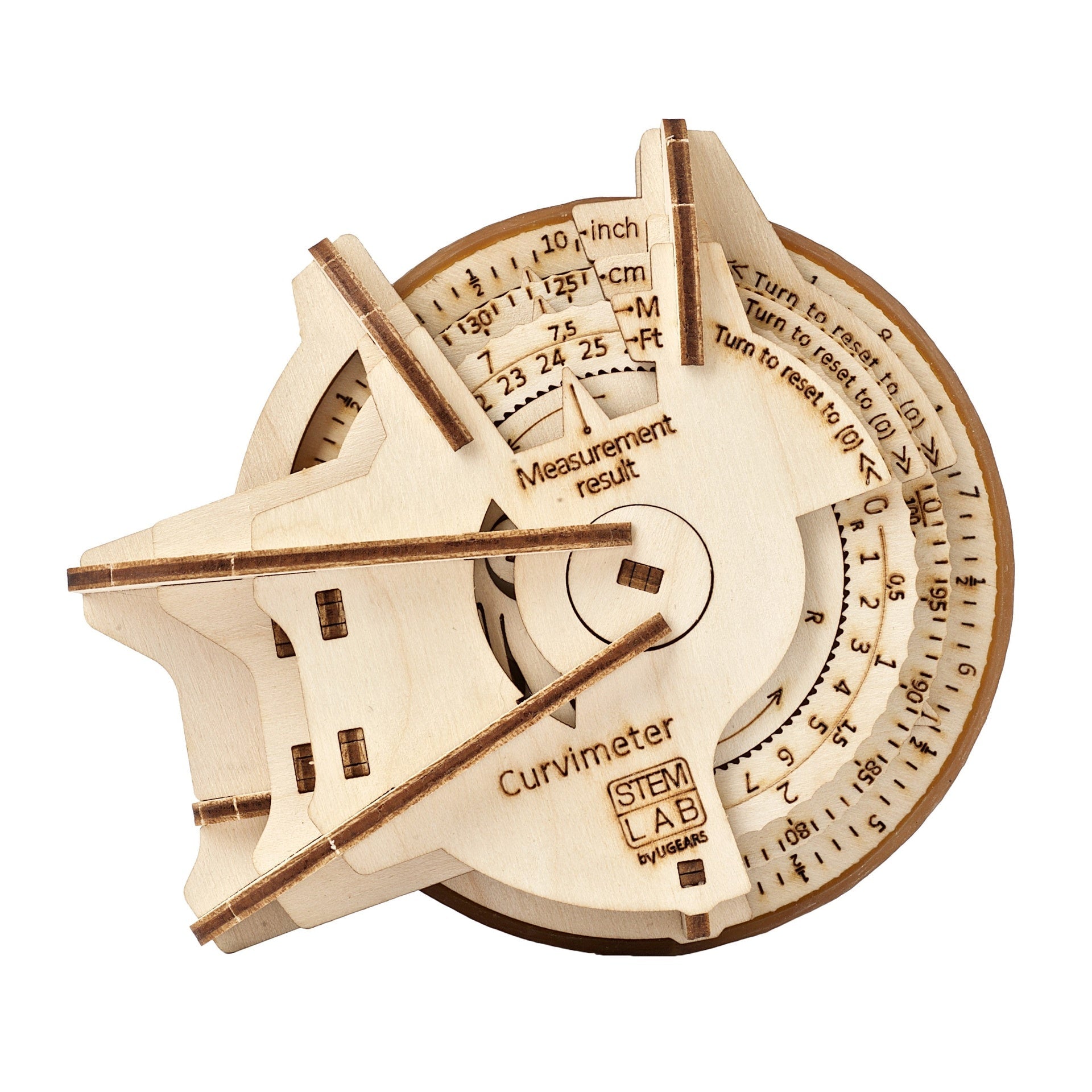 ugears-curvimeter-opisometro-meccanico-da-costruire image 2