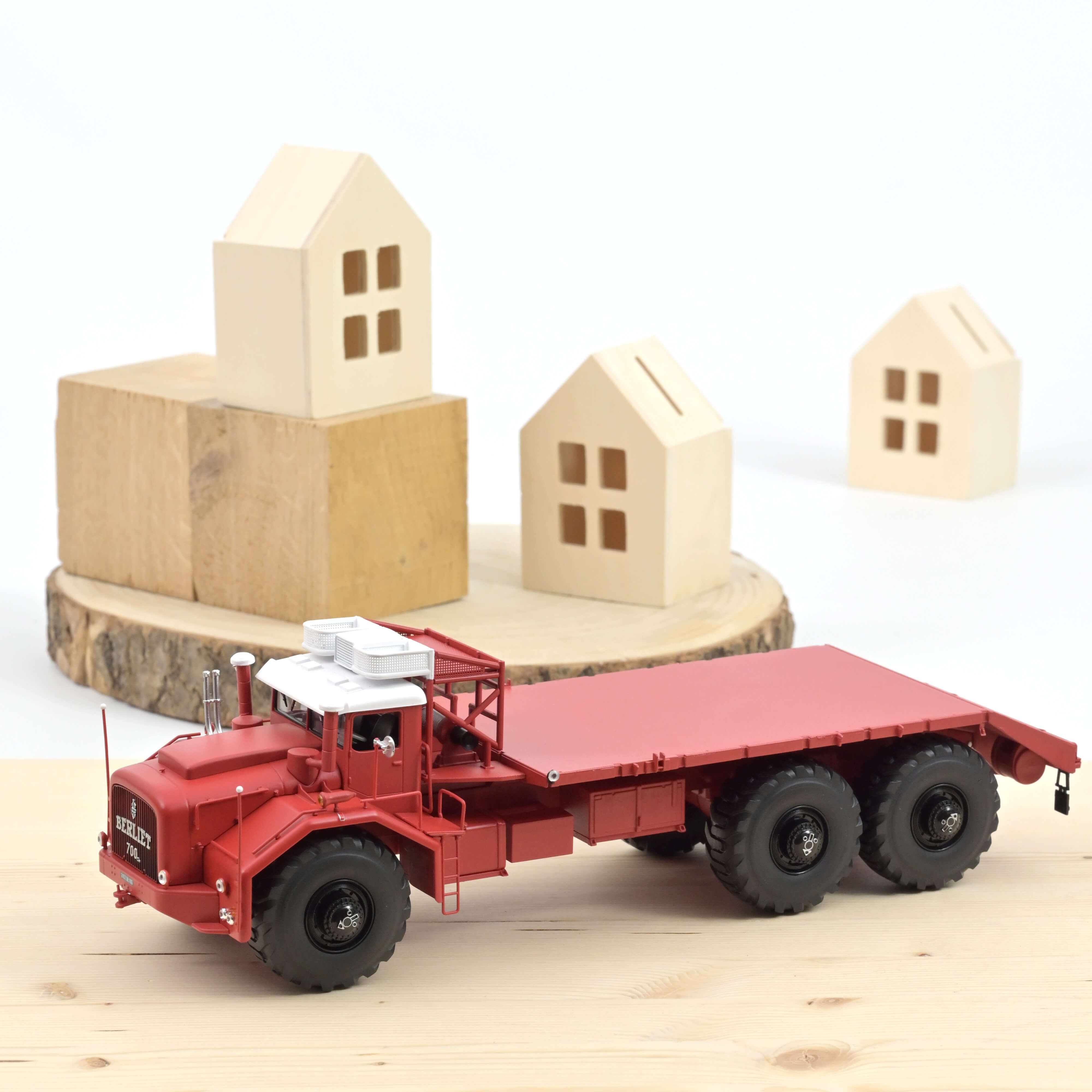 norev-berliet-t100-n-1-1960-rouge-senza-sponde-camion-1-43 image 1