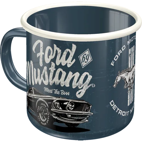 ford-mustang-the-boss-tazza-smaltata-nostalgic-art-360-ml image 1