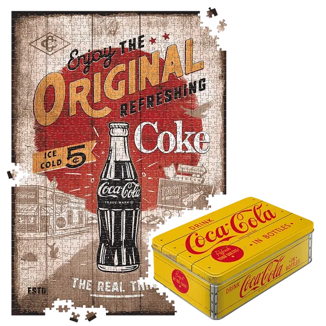 nostalgic-art-coca-cola-original-coke-highway-66-puzzle-1000-pezzi-in-scatola-di image 1