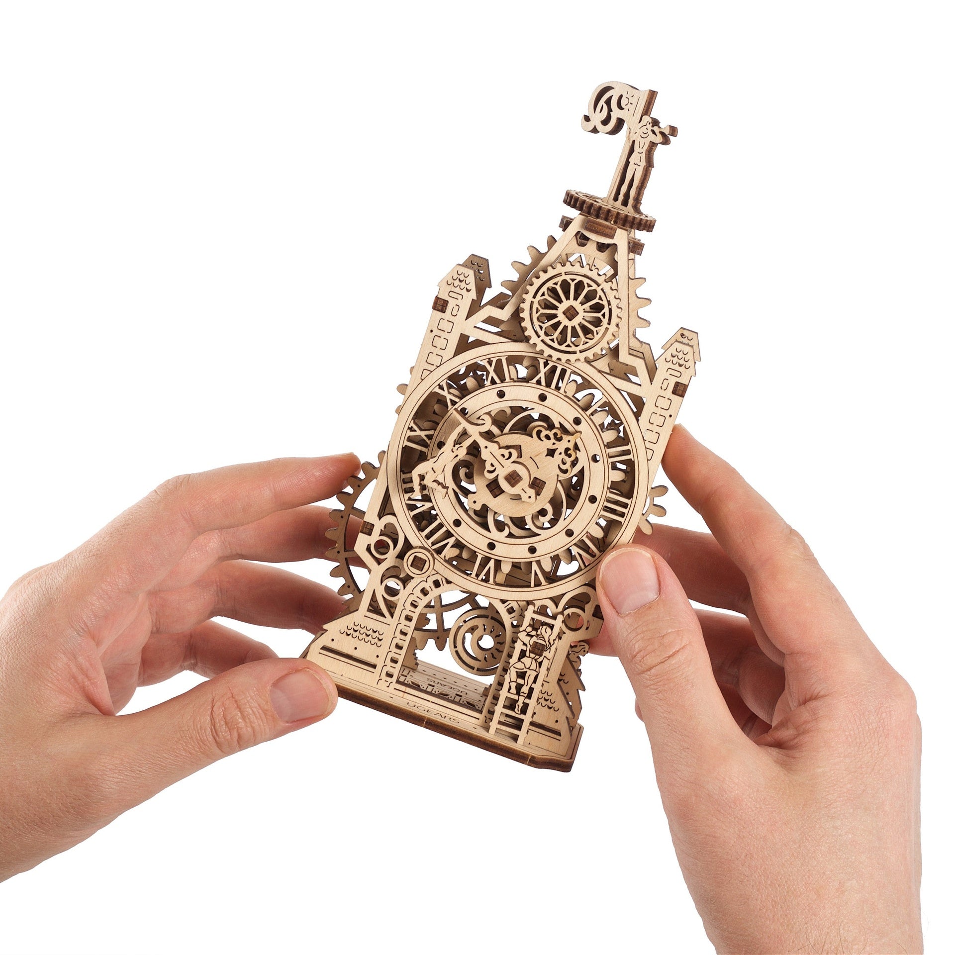 ugears-old-clock-tower-puzzle-3d-in-legno-meccanico image 4
