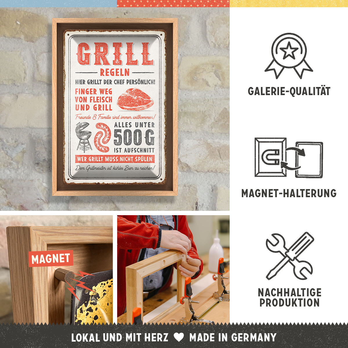 nostalgic-art-grillregeln-cornice-n-frame-m-24x33-5-cm image 3