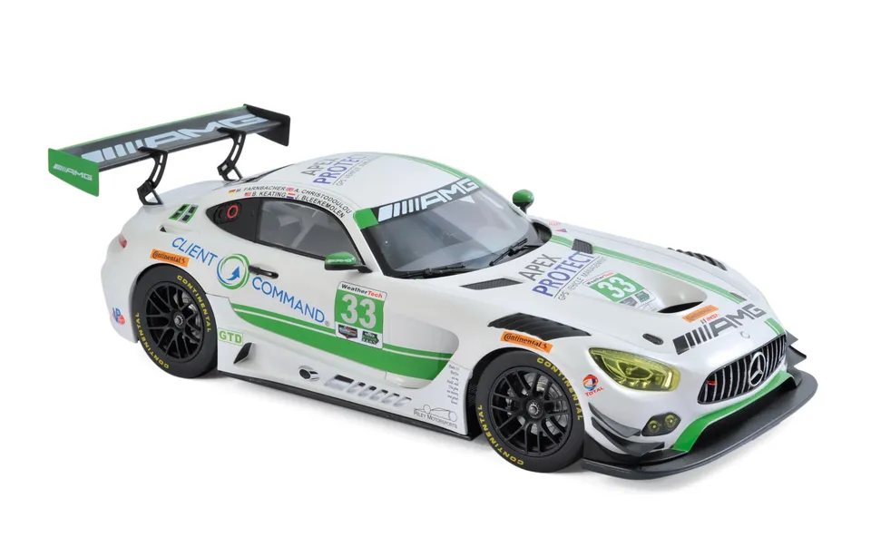 norev-mercedes-amg-gt3-2017-daytona-3-posto-classe-gt-daytona-modellino-auto-1-1 image 1