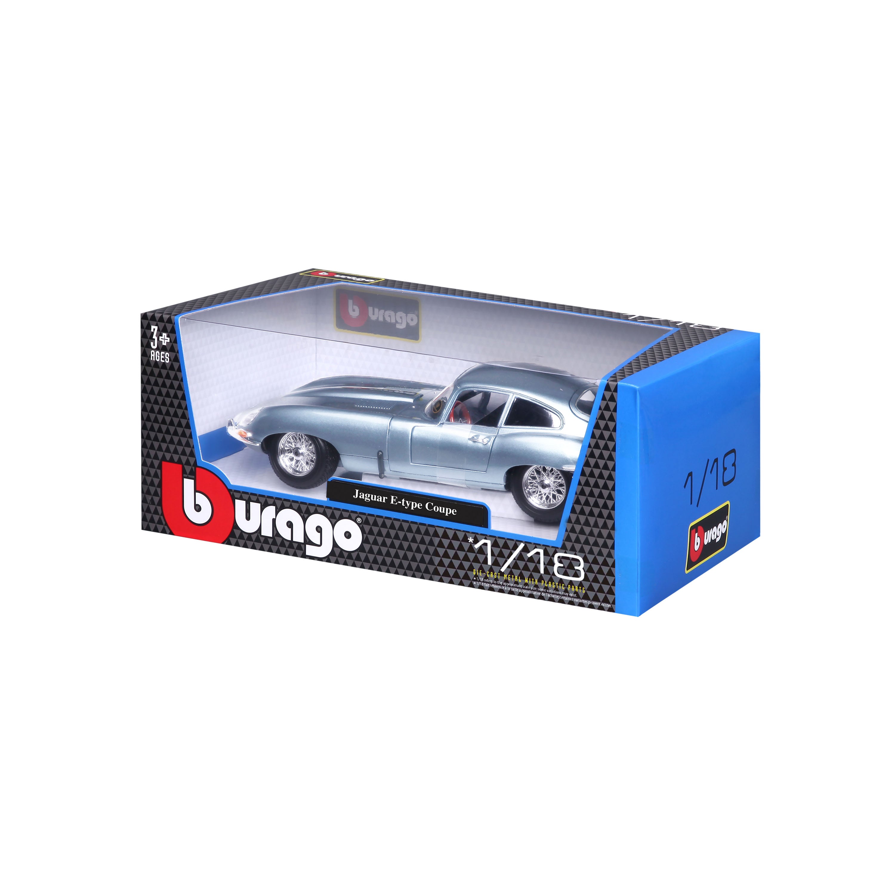 bburago-jaguar-e-type-coup-1-18-blu-chiaro-metallizzato image 8