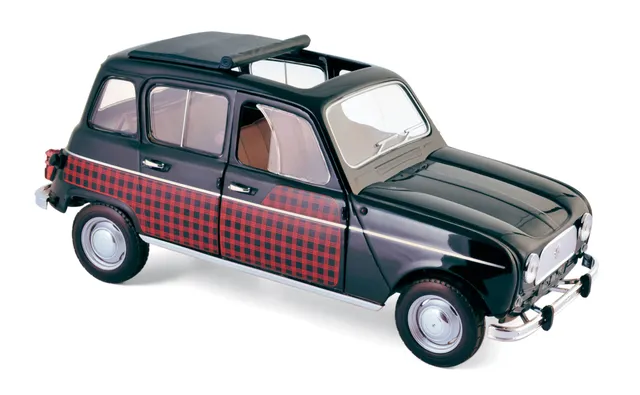 norev-renault-4-parisienne-1964-modellino-1-18-nero-e-rosso image 1