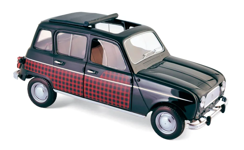 norev-renault-4-parisienne-1964-modellino-1-18-nero-e-rosso image 1