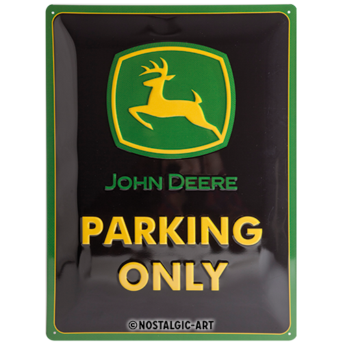 nostalgic-art-john-deere-parking-only-targa-in-metallo-30x40-cm image 2