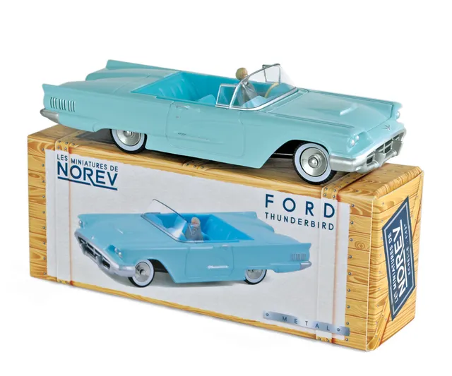 norev-ford-thunderbird-1960-modellino-auto-1-43-aquamarine image 1