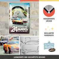 nostalgic-art-24h-le-mans-racing-poster-1966-targa-in-metallo-20x30-cm-2 image 2