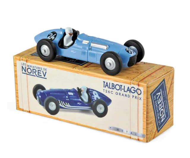 norev-talbot-lago-t26c-1949-n-24-louis-rosier-modellino-auto-1-43 image 1