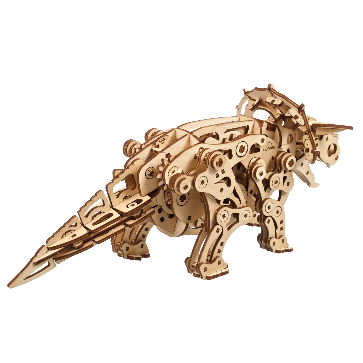 ugears-triceratops-modello-meccanico-in-legno-3d-da-costruire image 2
