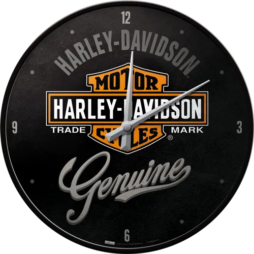 nostalgic-art-harley-davidson-genuine-orologio-da-parete-31-cm image 1