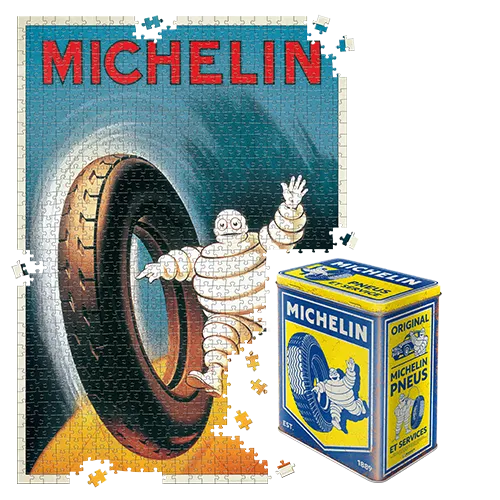 nostalgic-art-michelin-waving-bibendum-painted-ad-1-puzzle-1000-pezzi-in-scatola image 1