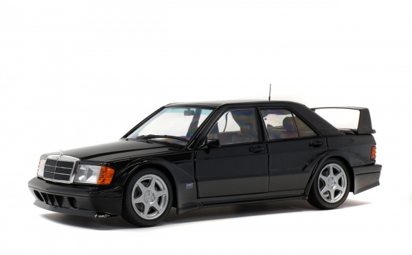 solido-mercedes-190-evo-ii-w201-nera-1990-modellino-die-cast-1-18 image 1