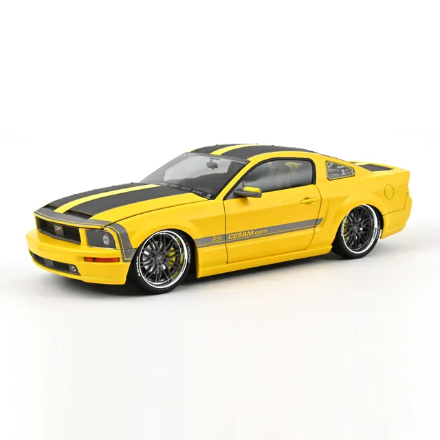 norev-mustang-cesam-de-parotech-2007-gialla-1-18-modellino-auto image 1