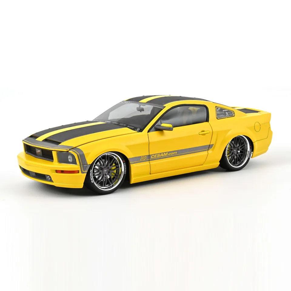 norev-mustang-cesam-de-parotech-2007-gialla-1-18-modellino-auto image 1