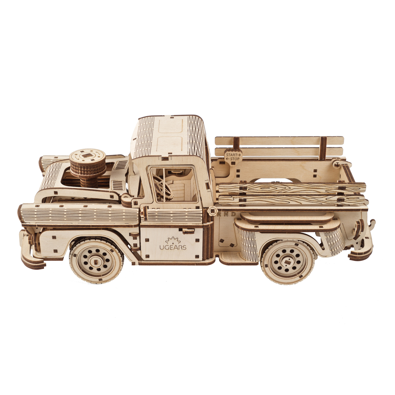 ugears-pickup-lumberjack-modello-in-legno-da-costruire-camioncino image 3
