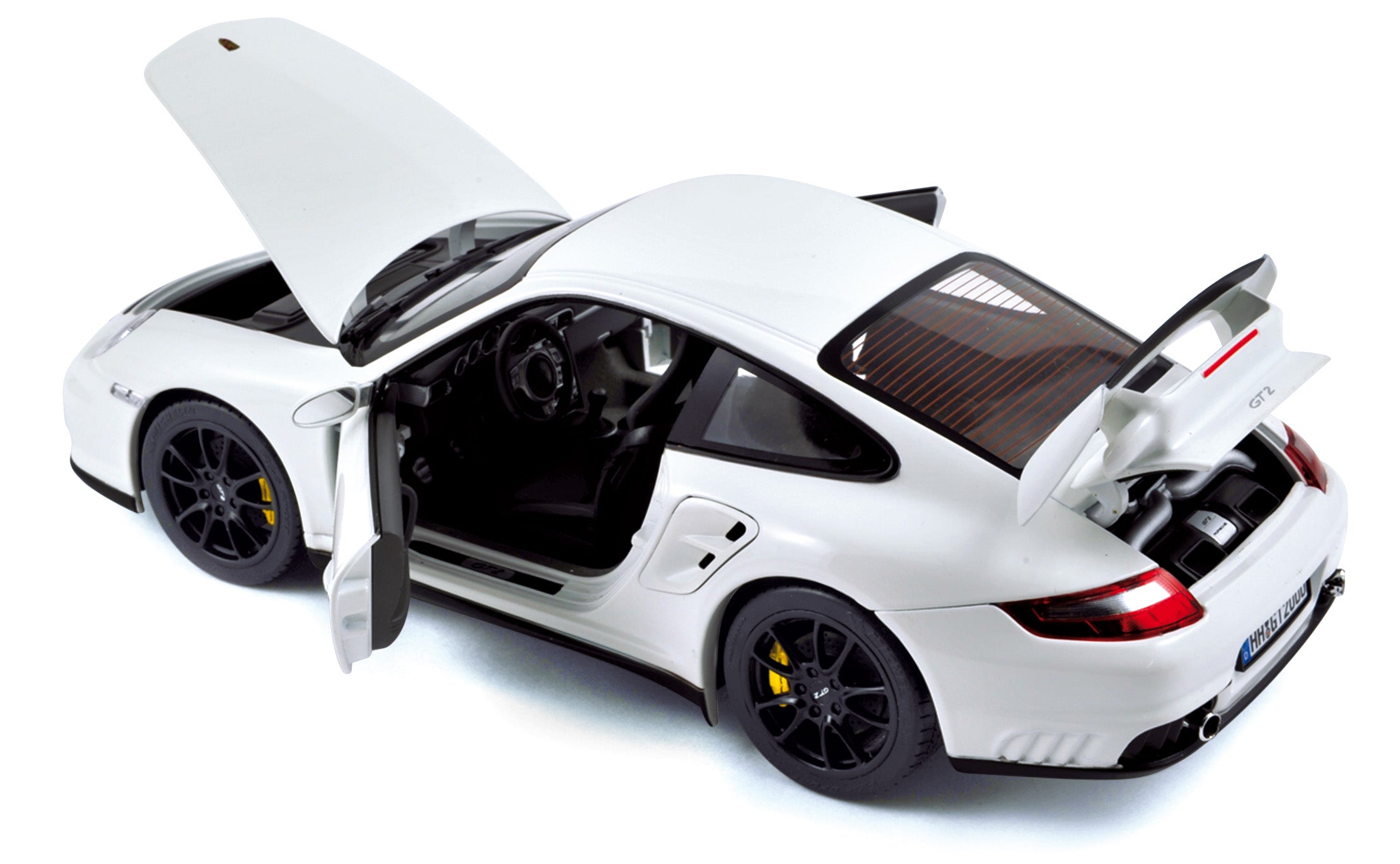 norev-porsche-911-gt2-2007-modellino-auto-1-18-bianco-2 image 2