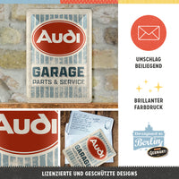 nostalgic-art-audi-garage-biglietto-in-metallo-10x14-cm image 3